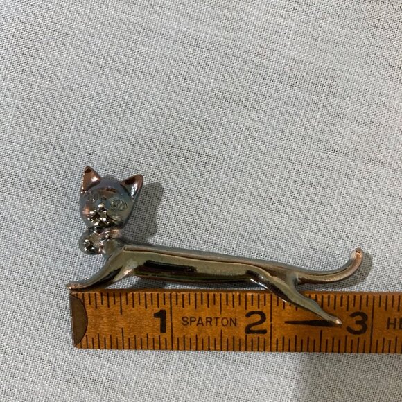Set Of 10 Silver Plated Cats With Bows or Bells Knife Chopstick Rests With Boxes - Picture 8 of 8